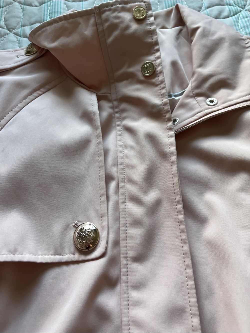 Ivanka Trump Blush Pink Trench Coat with Belt - Picture 3 of 8